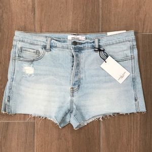 CJLA Clementine light denim shorts